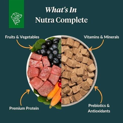 ULTIMATE PET NUTRITION Nutra Complete Raw Freeze Dried Premium Adult Dog Food Reduced Calorie (1 Pound, Turkey) in Saudi Arabia