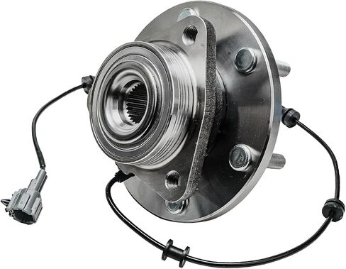 Detroit Axle - Front Wheel Bearing Hub for 2004-2007 Nissan Armada Pathfinder Titan Infiniti QX56, 2005 2006 Wheel Bearing Hub Assembly Replacement in Saudi Arabia