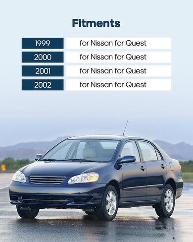 مقابض الباب الخارجي ECCPP 1999-2002 لـ Nissan for Quest استبدال السائق الخلفي الخلفي ، يمين الأبواب اليمنى 2pcs الأسود 826077b000 82607-7b000 ، 80445 ، 826067b000 in Saudi Arabia