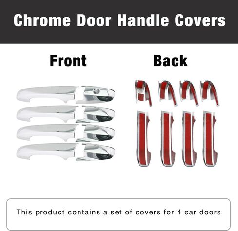غطاء مقبض باب Segaden Chrome يتوافق مع Honda Civic 2006-2011 XG2213A in Kuwait