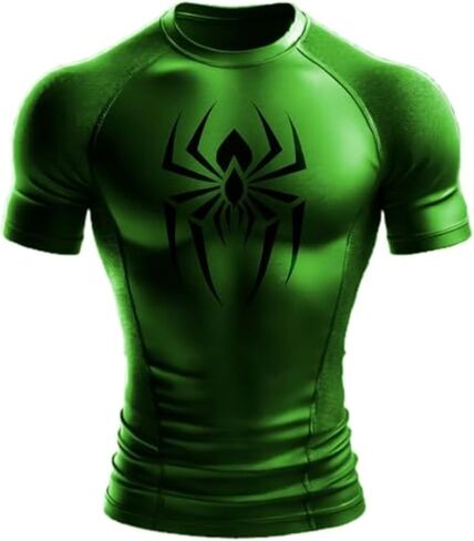 Cool Spider Graphic T-Shirt for Men – Gym-Ready, Muscle Fit, Multi-Color Options in Saudi Arabia