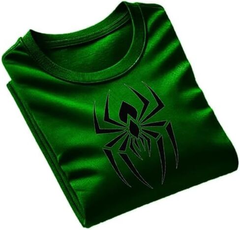 Cool Spider Graphic T-Shirt for Men – Gym-Ready, Muscle Fit, Multi-Color Options in Saudi Arabia