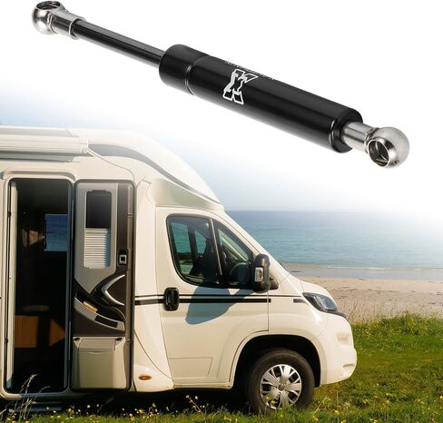 X AutoHaux 1 PC 8inch 22lbs/100n يدعم الرفع الأسود الدعامات الصدمات غاز نابض عالمي لقارب شاحنة سيارة RV in Kuwait