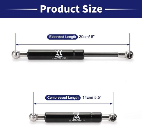 X AUTOHAUX 1 Pc 8inch 22Lbs/100N Black Lift Supports Struts Shocks Gas Spring Universal for RV Car Truck Boat in Saudi Arabia