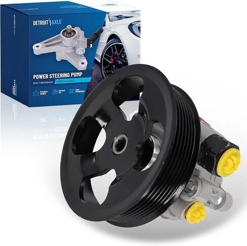 Detroit Axle - Power Defere Pump لتويوتا سيينا 4Runner Tundra FJ Cruiser مع مجموعة ختم ، مضخة توجيه باور مع استبدال البكرة in Saudi Arabia