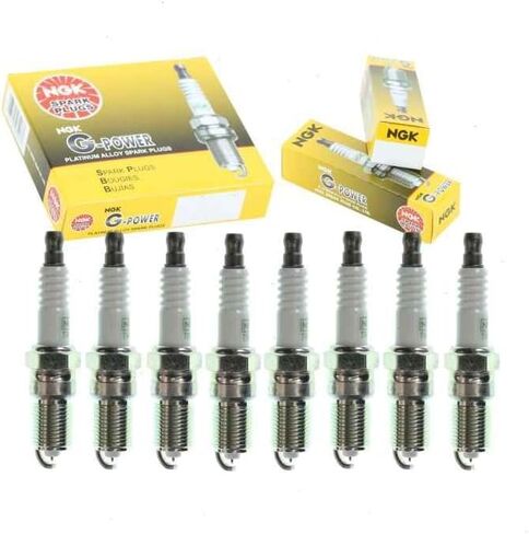 8 PC NGK G-Power Sparks توافق مع شيفروليه سيلفرادو 2500 HD 6.0L V8 2001-2019 in Saudi Arabia