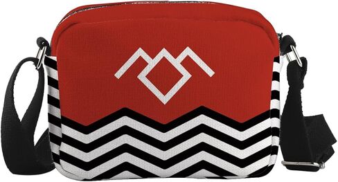 WCGXKO T PEAPS TV Show Inspired T Peaks Gift 90s TV Show Merch Red Room Black Lodge Crossbody Bage in Kuwait