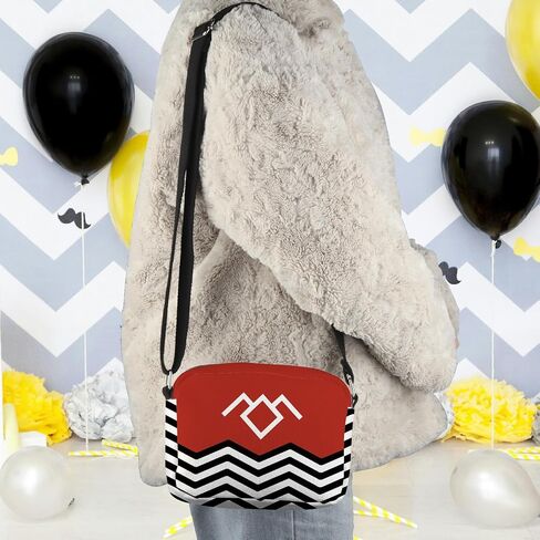 WCGXKO T PEAPS TV Show Inspired T Peaks Gift 90s TV Show Merch Red Room Black Lodge Crossbody Bage in Kuwait