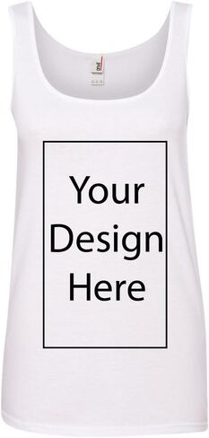 Ladies Add Your Own Text and Design Custom Personalized Sleeveless Tank Tops in Kuwait