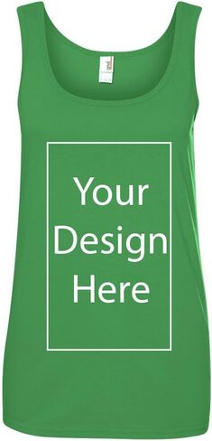 Ladies Add Your Own Text and Design Custom Personalized Sleeveless Tank Tops in Kuwait
