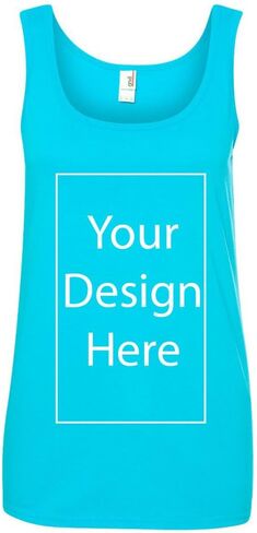 Ladies Add Your Own Text and Design Custom Personalized Sleeveless Tank Tops in Kuwait