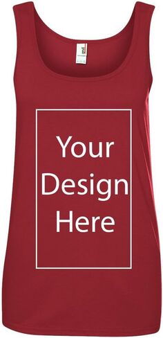 Ladies Add Your Own Text and Design Custom Personalized Sleeveless Tank Tops in Kuwait