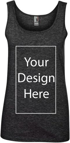 Ladies Add Your Own Text and Design Custom Personalized Sleeveless Tank Tops in Kuwait