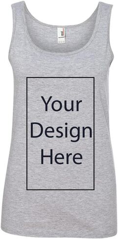 Ladies Add Your Own Text and Design Custom Personalized Sleeveless Tank Tops in Kuwait