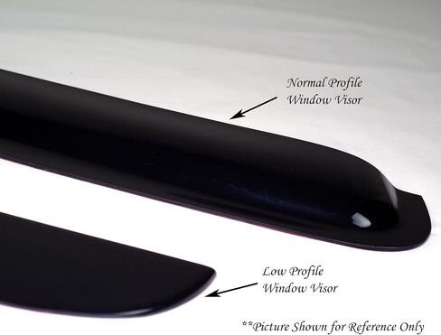 TuningPros LP-233 Low Profile Window Visor Deflector Rain Guard Dark Smoke 6-pc Set in Saudi Arabia