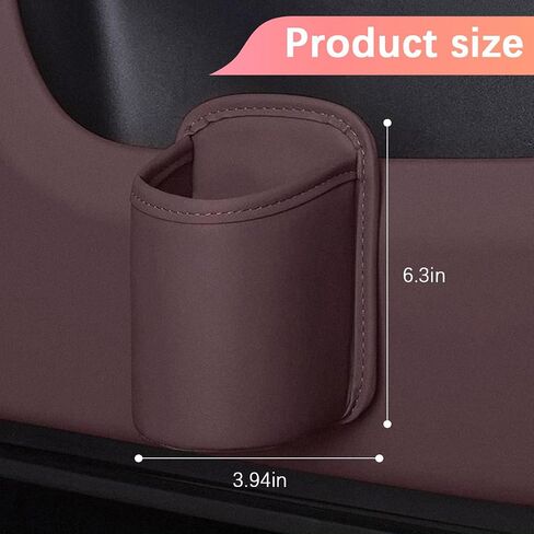 Large Car Door Cup Holder, Clip On Vehicle Seat Side Hanging Cup Drink Holder, Automotive Interior Water Bottle Organizer Mount Accessories, Universal for SUV Sedan Truck (Brown) in Kuwait