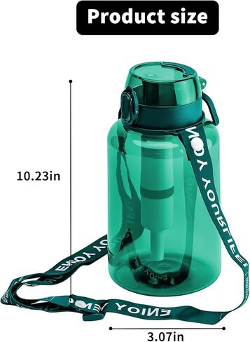 زجاجة مرشح المياه 40 أوقية مع ترشيح 3 مراحل - مثالية للبقاء على قيد الحياة والتخييم والمشي لمسافات طويلة وحقائب الظهر والطوارئ - زجاجة ماء محمولة وقابلة لإعادة الاستخدام مع حزام - أسود in Kuwait