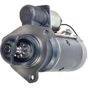 Starter Compatible with/Replacement for 11 Teeth, 24V, 6.7 KW, CW Rotation 12.0L Scania T124/470 2000-2004 24V 30624 120-6229A 0-001-371-007 DRS7760 CS1061 1358639 458174 575732 STR2352 in Kuwait