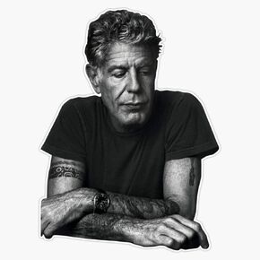 Anthony Bourdain Vinyl Waterproof Sticker Decal Car Laptop Wall Window Bumper Sticker 5" in Kuwait