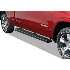 APS تشغيل لوحات 5 بوصات غير لامع أسود متوافق مع RAM 1500 2019-2025 Quad Cab لأسلوب الجسم الجديد فقط (استبعاد 19-24 RAM 1500 كلاسيكي) الفولاذ المقاوم للصدأ (NERF بارات الجانبية الجانبية القضبان) in Kuwait