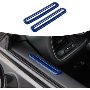 for Challenger Door Air Vent Trim, Door AC Air Conditioner Outlet Vent Cover Ring Compatible with 2015-2023 Dodge Challenger Interior Accessories, Orange in Saudi Arabia