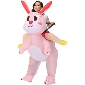 Bunny Inflatable Costume Easter Bunny Costume Adult Rabbit Blow Up Suit Inflatable Rabbit Costume for Adults in Saudi Arabia