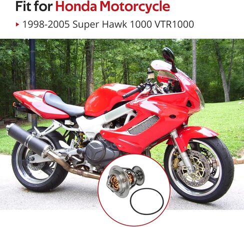 JAVIK Thermostat & O-Ring Fit for Honda Super Hawk 1000 VTR1000 1998-2005，O.E.M#19300-MBB-003 in Saudi Arabia