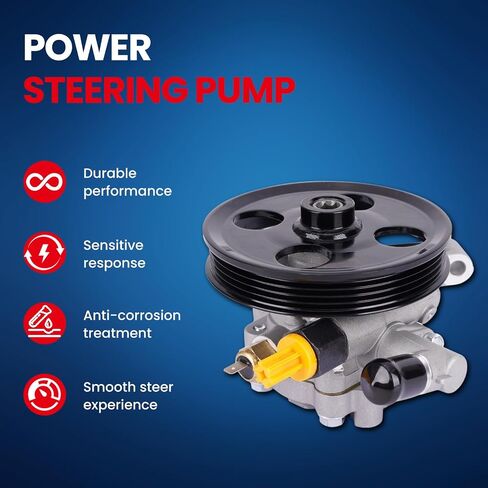 مضخة توجيه MOCA Power متوافقة مع 10-12 لـ Ford Fusion 3.5L ، 07-10 لـ Ford Edge 3.5L ، 07-12 لـ Lincoln MKZ 3.5L ، 07-10 لـ Lincoln MKX 3.5L 3496CC 213CU. في. V6 غاز DOHC in Saudi Arabia