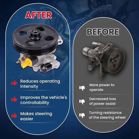 مضخة توجيه MOCA Power متوافقة مع 10-12 لـ Ford Fusion 3.5L ، 07-10 لـ Ford Edge 3.5L ، 07-12 لـ Lincoln MKZ 3.5L ، 07-10 لـ Lincoln MKX 3.5L 3496CC 213CU. في. V6 غاز DOHC in Saudi Arabia