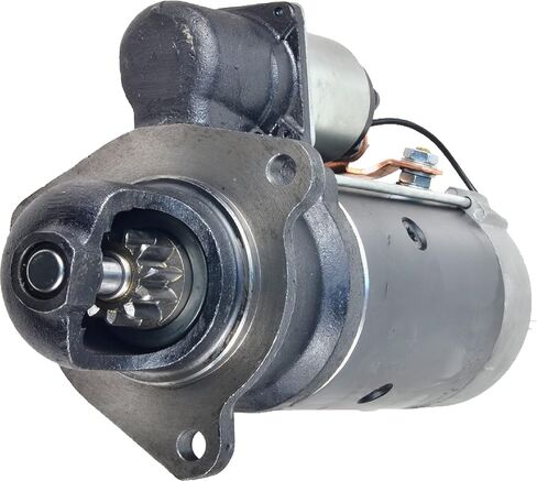 Starter Compatible with/Replacement for 11 Teeth, 24V, 6.7 KW, CW Rotation 12.0L Scania T124/470 2000-2004 24V 30624 120-6229A 0-001-371-007 DRS7760 CS1061 1358639 458174 575732 STR2352 in Saudi Arabia