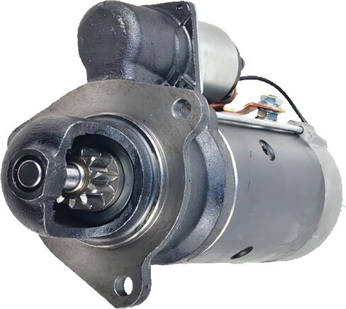Starter Compatible with/Replacement for 11 Teeth, 24V, 6.7 KW, CW Rotation 12.0L Scania T124/470 2000-2004 24V 30624 120-6229A 0-001-371-007 DRS7760 CS1061 1358639 458174 575732 STR2352 in Saudi Arabia