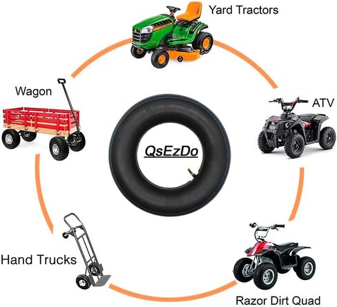 (2-pack) 2.80/2.50-4 Inner Tube with TR87 Bent Valve Stem, for Hand Trucks, Utility Cart, Lawn Mowers, Wheelbarrows, Dollys, Scooters, Replacement 2.80-4 2.50-4 Tire in Saudi Arabia