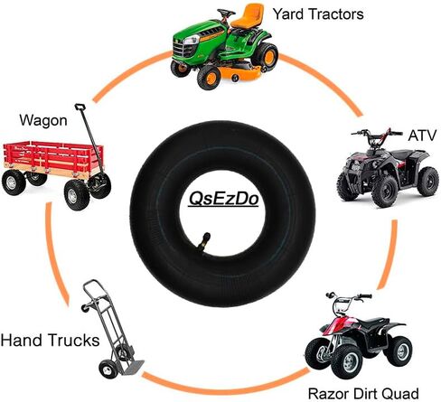 (2-pack) 2.80/2.50-4 Inner Tube with TR87 Bent Valve Stem, for Hand Trucks, Utility Cart, Lawn Mowers, Wheelbarrows, Dollys, Scooters, Replacement 2.80-4 2.50-4 Tire in Saudi Arabia