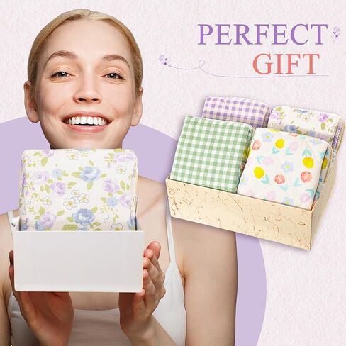 Paterr 4 PCS Mini Mini Ceanted Floral Makeup Bag صغير Coquette Coquette Cosmetic Bag Pouch Pouch Floral Baceup With Stipper Cute Travel Advice Steries for Women (Pink ، Orange Flower) in Saudi Arabia