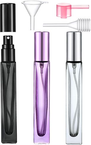 Travel Perfume Atomizer Refillable, 3 Pcs 5ML/0.17oz Mini Spray Bottles Fine Mist Cologne Travel Bottle Glass Perfume Bottles Empty Travel Size Perfume Refill Bottle in Saudi Arabia
