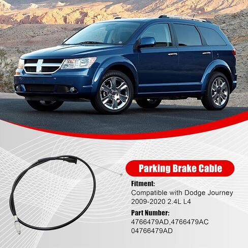 FZJDSD Parking Brake Cable 4766479AD Compatible with Dodge Journey 2009-2020 2.4L L4 Replace 4766479AC, 04766479AD in Saudi Arabia