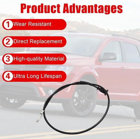 FZJDSD Parking Brake Cable 4766479AD Compatible with Dodge Journey 2009-2020 2.4L L4 Replace 4766479AC, 04766479AD in Saudi Arabia