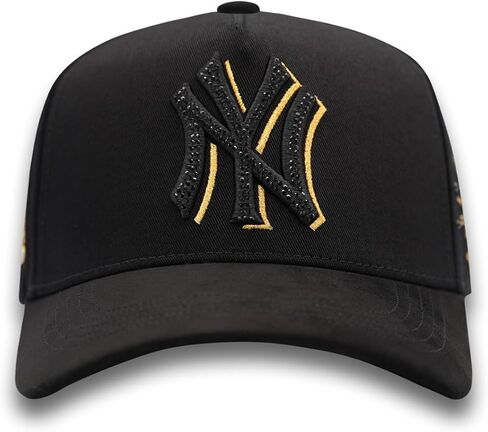 Bigg Boss NY Gold- Premium Hat للرجال ، قبعات لأي مناسبة ، قبعة البيسبول للرجال ، قبعات الرجال القابلة للتعديل ، القبعات السوداء Snapback - قابلة للتعديل in Kuwait