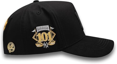 Bigg Boss NY Gold- Premium Hat للرجال ، قبعات لأي مناسبة ، قبعة البيسبول للرجال ، قبعات الرجال القابلة للتعديل ، القبعات السوداء Snapback - قابلة للتعديل in Kuwait