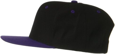الكلاسيكية Snapback Wool Blend 2 Tone Cap in Kuwait