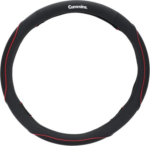 Cummins CMN35392 Navigator 18-Inch Steering Wheel Cover Leather Semi Truck Interior Accessories for RV and Big Rig-Black in Saudi Arabia