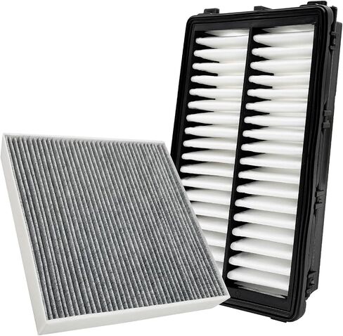 Jojomark Cabin and Engine Air Filter Set Fits for 2021-24 K5 ، 2023-24 Sportage ، 2021-24 Sorento ، 2022-24 Santa Cruz ، 2020-24 Sonata ، 2021-24 Santa Fe ، 2022-24 Tucson ، 97133-L0000 ، 28113-L1000 in Kuwait