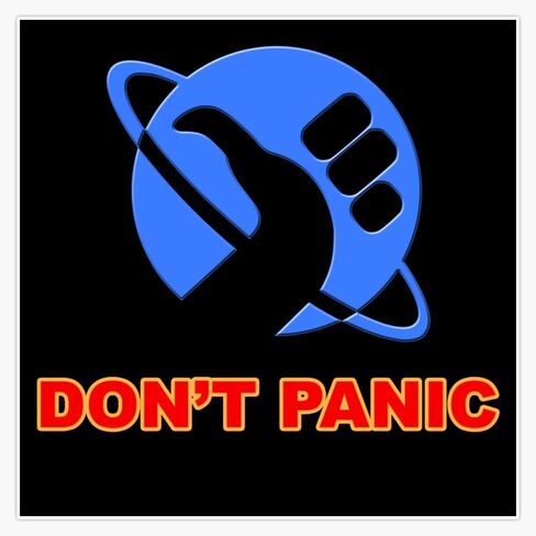 MAGNET Hitchhiker'S Guide To The Galaxy Magnetic Vinyl Sticker Decal Magnet 5" in Saudi Arabia