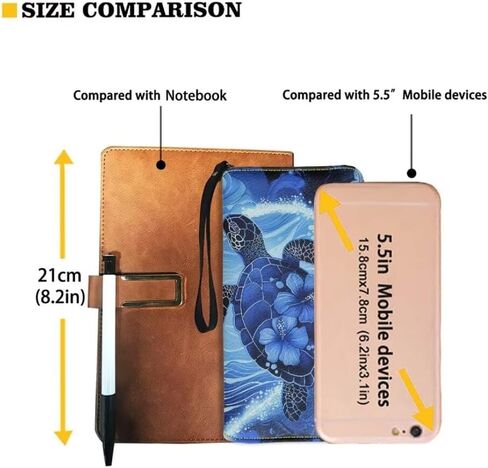 Turtle Heart Wristlet Wallet for Ladies Blue Hibiscus PU Leather Long Purse Waterproof Card Holder Phone Organizer with Zipper Coin Pocket in Kuwait