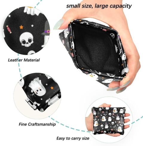 Goth Bat Squeeze Coin Purse PU Leather Change Purse Pouch Change Holder for Woman in Saudi Arabia