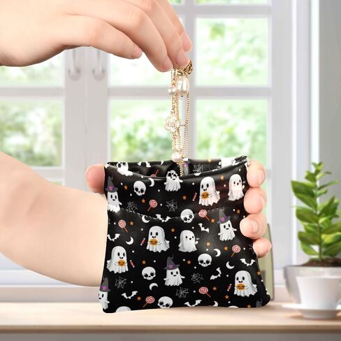 Goth Bat Squeeze Coin Purse PU Leather Change Purse Pouch Change Holder for Woman in Saudi Arabia