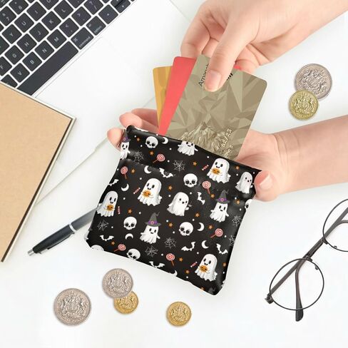 Goth Bat Squeeze Coin Purse PU Leather Change Purse Pouch Change Holder for Woman in Saudi Arabia