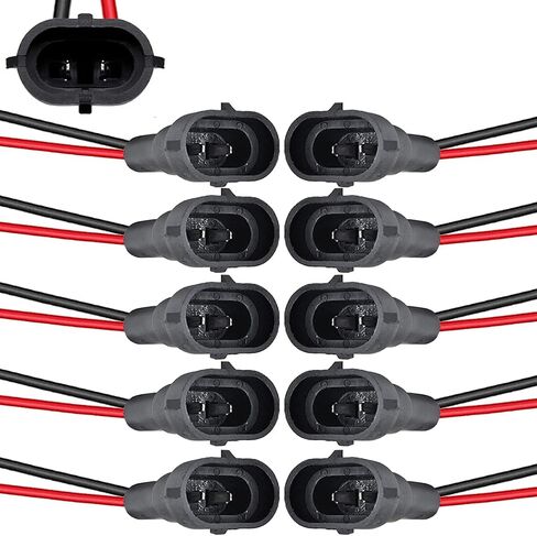 10pcs H11 H8 880 881 ذكور محول الأسلاك الأسلاك سلك المقبس ل LED مصباح الضباب ضباب LED LED محول المقبس in Kuwait