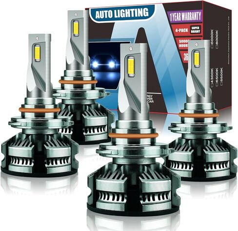 Fits for 1999 2000 2001 2002 2003 2004 2005 2006 Chevy Silverado High/Low Beam Light Bulbs 1500 2500 HD 3500,9005 High Beam 9006 Low Beam or Fog Lights Bulb, 600% Brightness 6000K,Pack of 4 in Saudi Arabia
