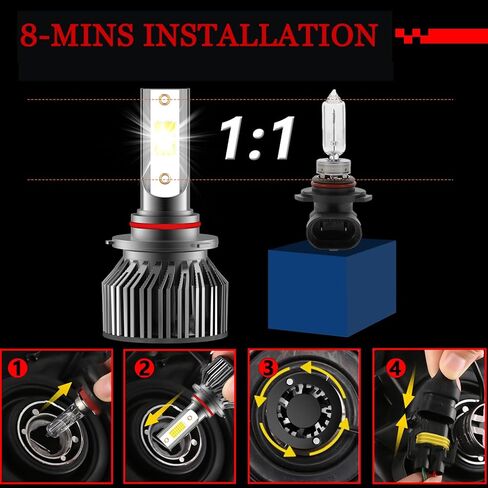 Long Short Beam Fog Light Light Packbo Pack Pack For Ford Escape 2017 2018 2019 2020 2021 2022 2023 Driving Light ، 6500K White Car Lamp Plb ، Pluge and Play ، IP68 Pack-6 in Saudi Arabia